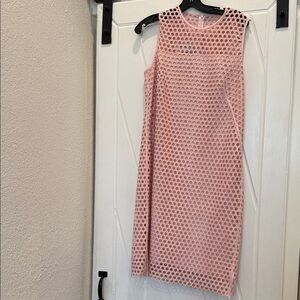 Akris Punto Pink Textured Midi Dress